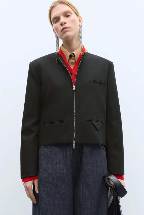  코데라 코트 크롭 재킷 - CORDERA