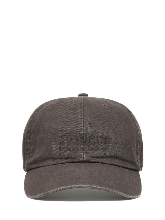 25FW MM6 메종마르지엘라 넘버링 워시드 캔버스 볼캡  SH0TC0005M35346860 GRAY DOM