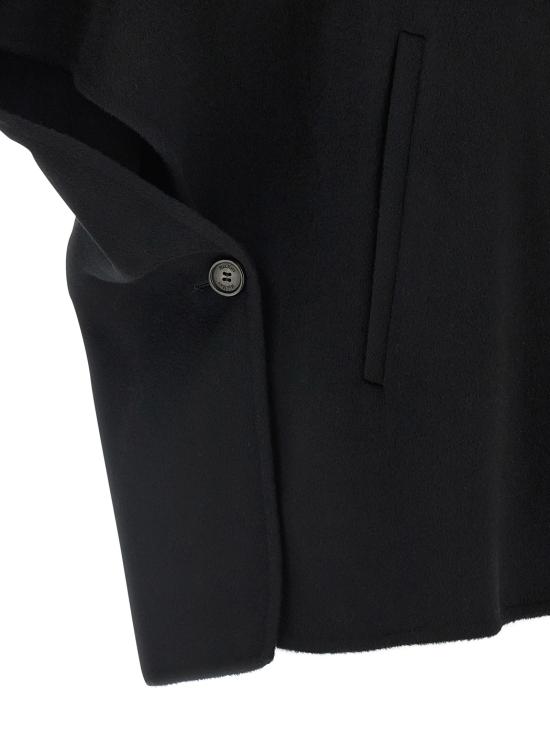 25FW 막스마라 데릭 캐시미어 케이프 2524736151600009 Black - MAX MARA