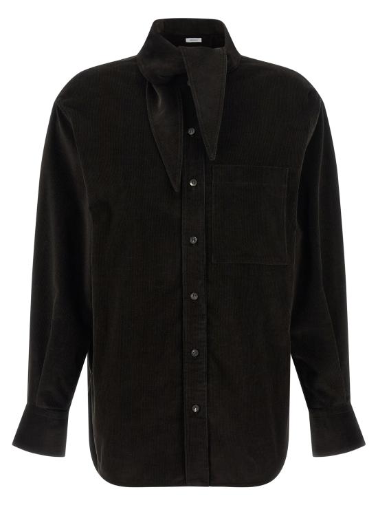 25FW 살바토레 페라가모 블라우스 785192DARKESPRESSO Brown