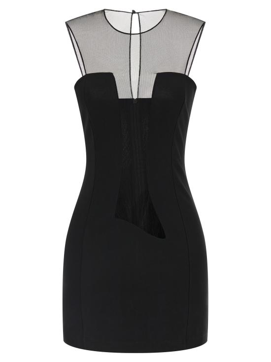 25FW 넨시 도자카 숏 원피스 NDDR2641000100BLACK Black