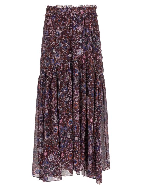 25FW 이자벨마랑에뚜왈 숏 스커트 JU0368FAC3J01E86PM Multicolor