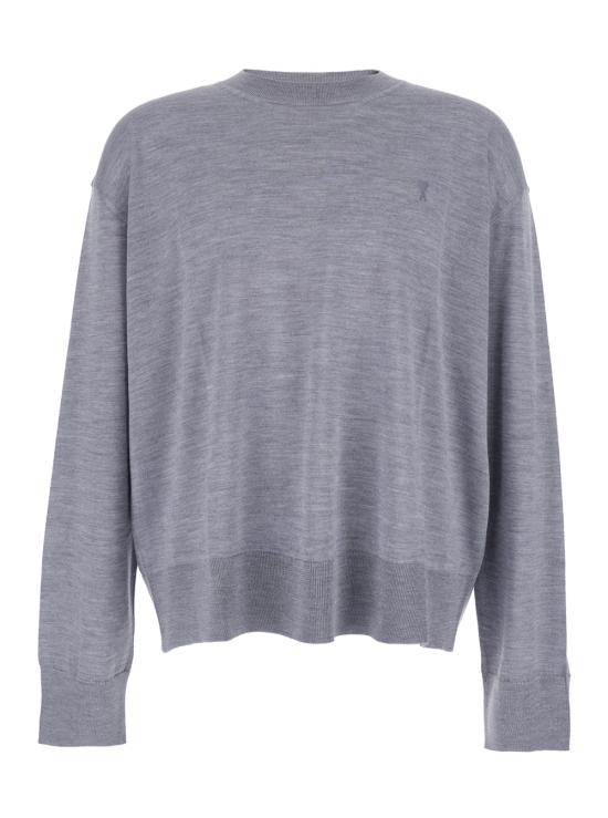 25FW 아미 스웨터 HKS834KN0066050 Grey