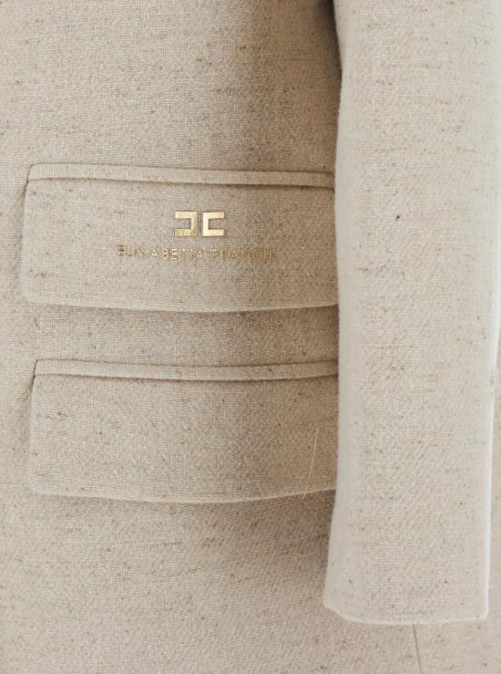 25FW 엘리자베타프랜치 코트 CP01156E2DZ9 White - ELISABETTA FRANCHI