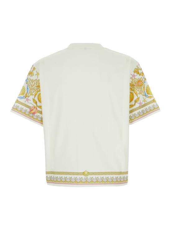 25FW 베르사체 반팔 티셔츠 10211001A154085K640 Multicolor - VERSACE