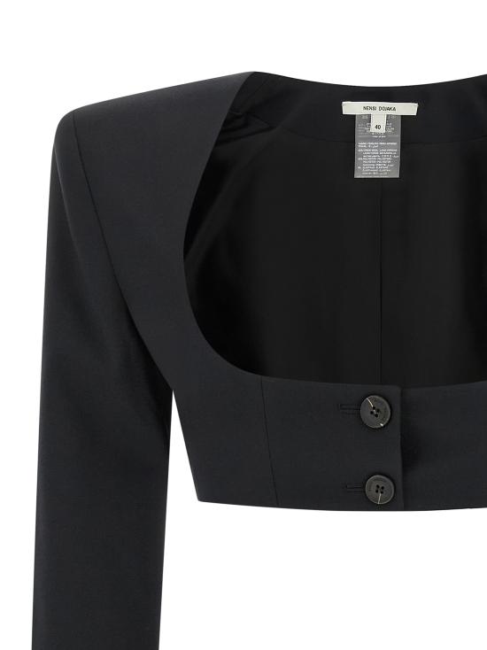 25FW 넨시 도자카 수트 세트 NDAW24JKT024BLACK Black - NENSI DOJAKA