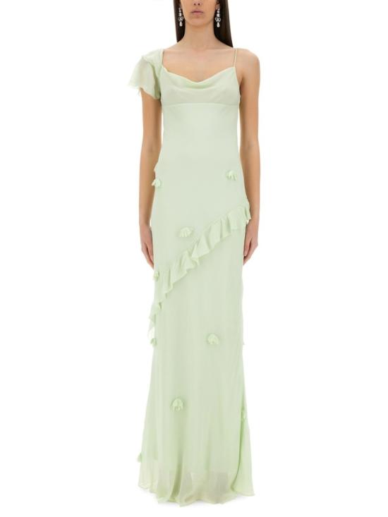 25SS 셀프 포트레이트 롱 원피스 SS25 256X G GREEN Green