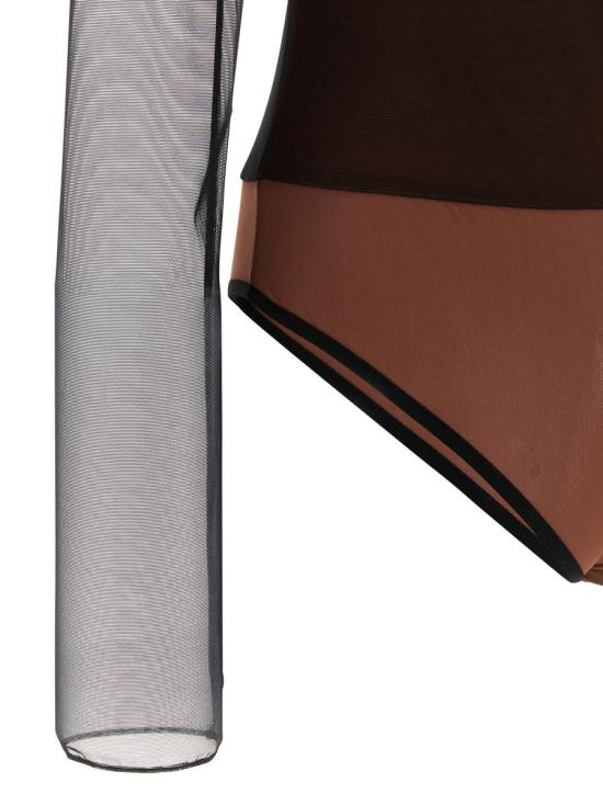 25FW 넨시 도자카 탑 NDSS25TOP083BLACKBROWN Black - NENSI DOJAKA