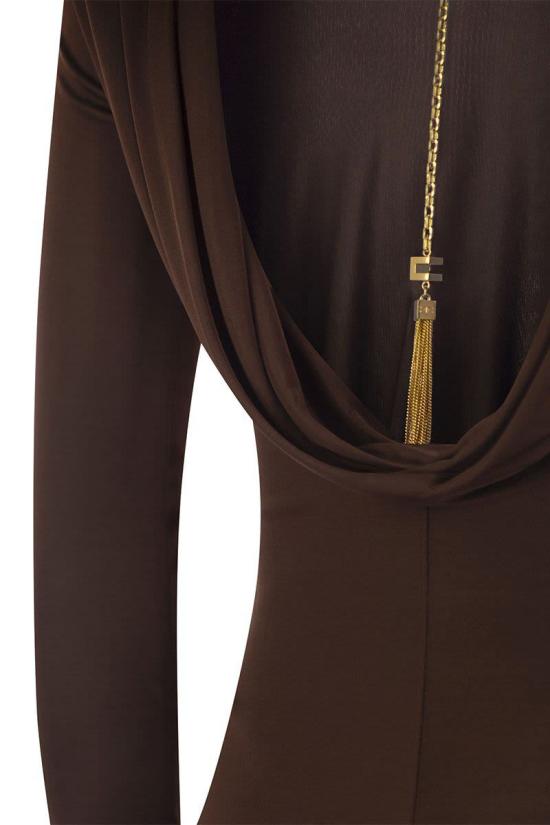 25FW 엘리자베타프랜치 롱 원피스 ABR1056E2 EA3 BROWN - ELISABETTA FRANCHI