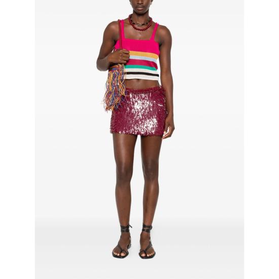 25FW 알라누이 숏 스커트 LWCU004E25MA T001 2525 RED - ALANUI