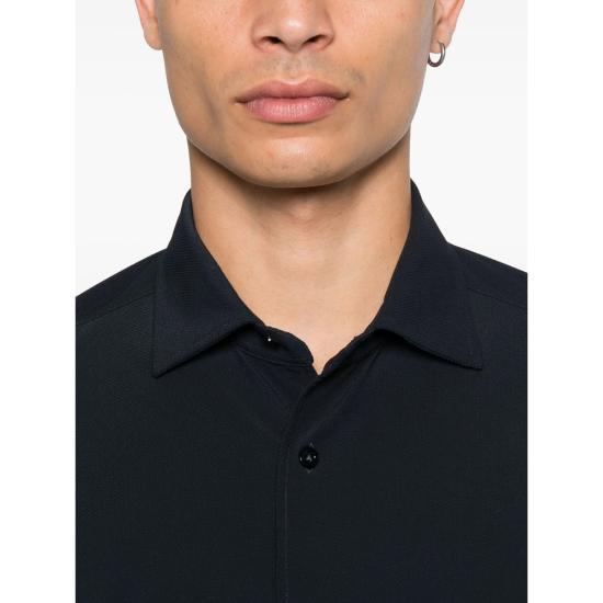 25FW 마짜렐리 긴팔 셔츠 WAVE 25 6 BLUE - MAZZARELLI