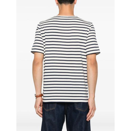 25FW 세인트제임스 탑 LEVANT MODERN 9863 ECRMA WHITE BLUE - SAINT JAMES