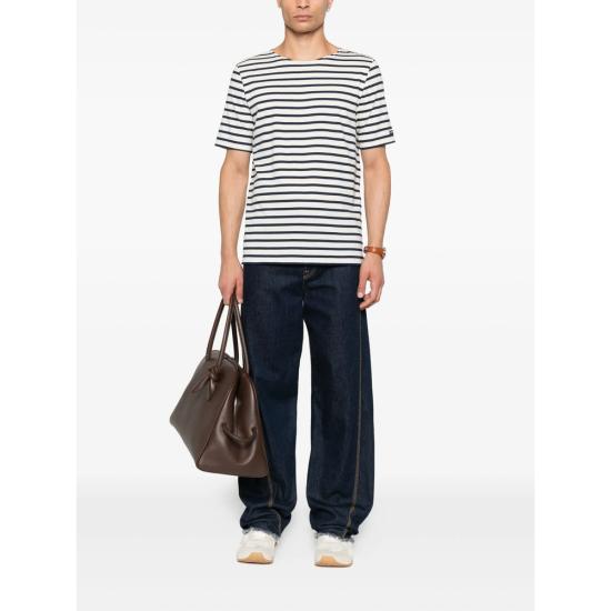 25FW 세인트제임스 탑 LEVANT MODERN 9863 ECRMA WHITE BLUE - SAINT JAMES