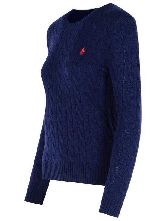 25FW 폴로 랄프로렌 폴로 자수 케이블 니트 스웨터 211971865003 NAVY - POLO RALPH LAUREN