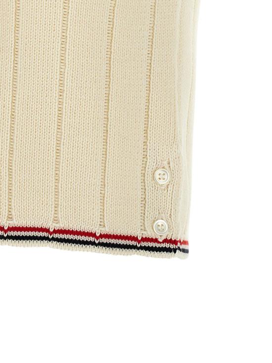 25FW 톰브라운 베스트 FKV217AY1024100 WHITE - THOM BROWNE