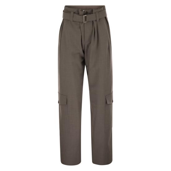 25FW 브루넬로 쿠치넬리 스트레이트 팬츠 M0W07P8979 MUD