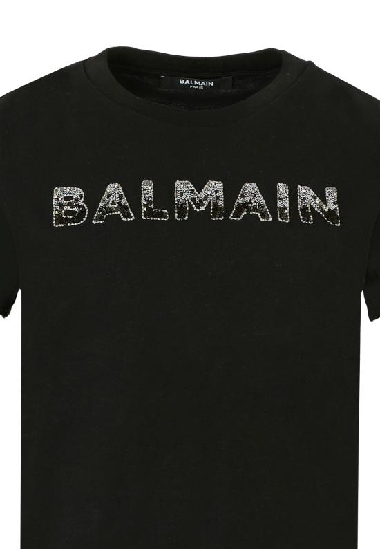  [키즈] 발망 티셔츠 BT8C31 J0177 930 BLACK - BALMAIN