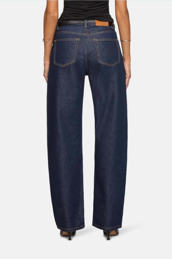  이비 데님 데님 팬츠 Eb 데님 알리다 루즈 보우드 진 - EB DENIM