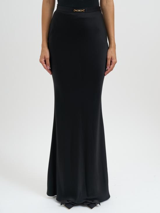 25FW 엘리자베타프랜치 롱 스커트 MGO11256E2110 Black - ELISABETTA FRANCHI