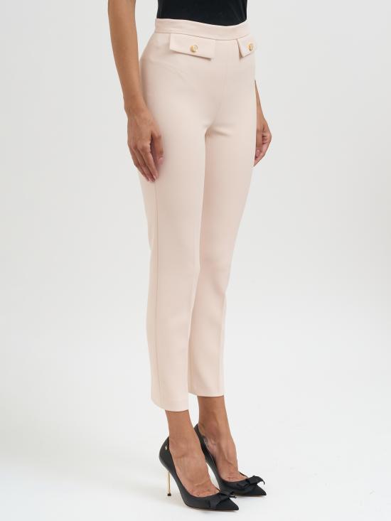 25FW 엘리자베타프랜치 스트레이트 팬츠 MPA12056E2DZ9 White - ELISABETTA FRANCHI