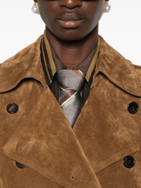 25FW 생로랑 코트 683370 YC2JY 2544 NOIX - SAINT LAURENT