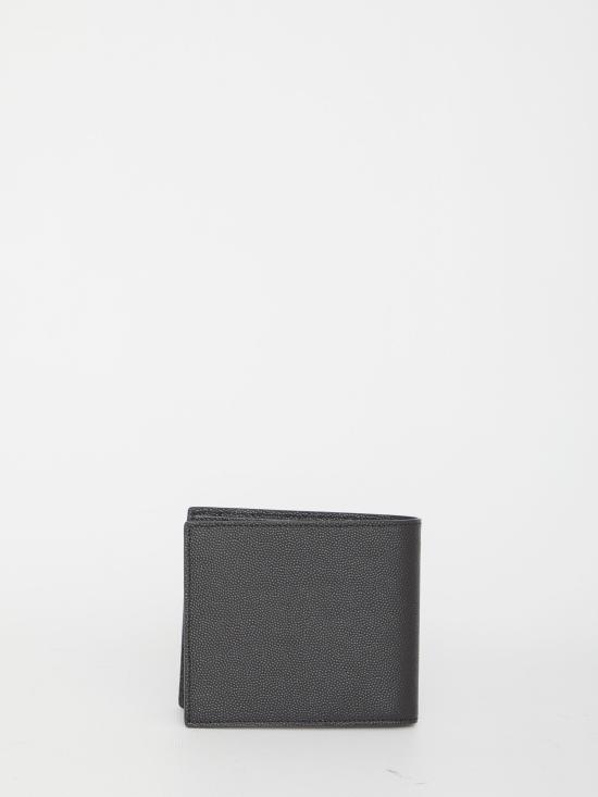 25FW 생로랑 로고 이스트/웨스트 반지갑 396307 BLACK - SAINT LAURENT