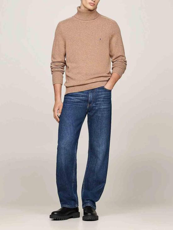  타미힐피거 터틀넥 MW0MW37332RFG Beige - TOMMY HILFIGER