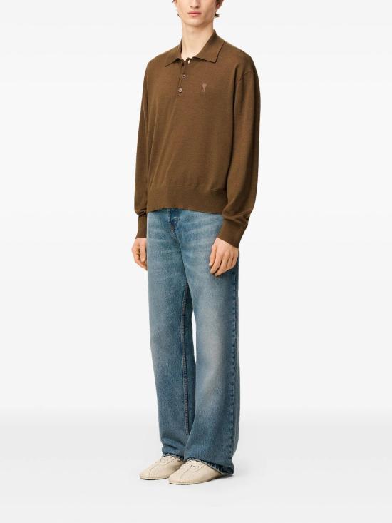 25FW 아미 폴로 티셔츠 H25HPL406KN0066 DS026378 M - AMI