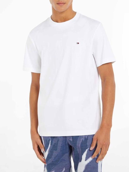  타미힐피거 반팔 티셔츠 MW0MW33202YBR White - TOMMY HILFIGER