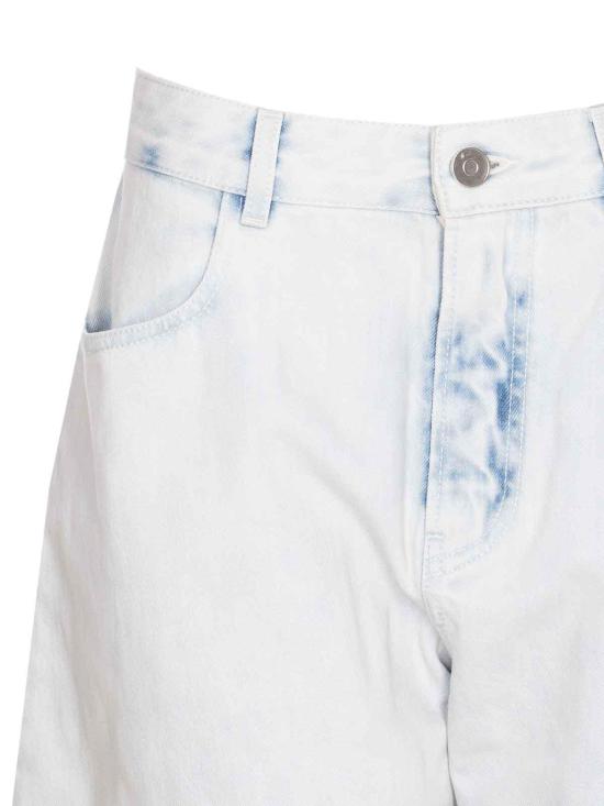 25FW 알라이아 스트레이트 팬츠 AA9P1215D005B523 Blue - ALAIA