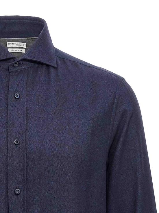 26FW 브루넬로 쿠치넬리 긴팔 셔츠 MY6370627C019 Blue - BRUNELLO CUCINELLI