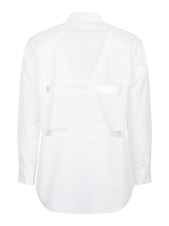 26SS 꼼데가르송 긴팔 셔츠 1OB0140521 White - COMME DES GARCONS
