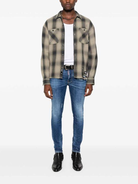  디스퀘어드2 스트레이트 팬츠 S74LB1731S30872470 Blue - DSQUARED2