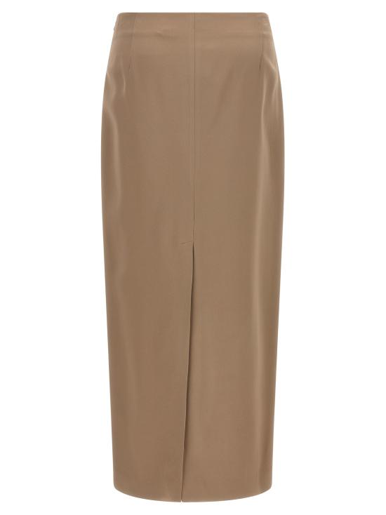 25FW 브루넬로 쿠치넬리 숏 스커트 MPH38G3882C9609 Beige - BRUNELLO CUCINELLI