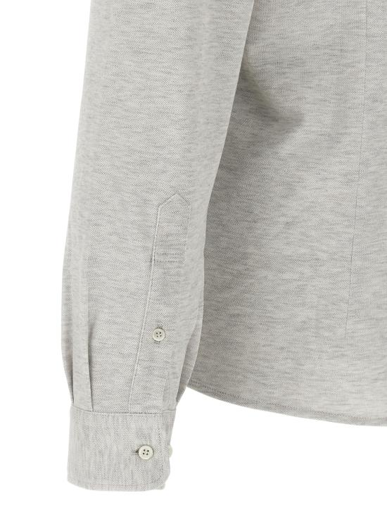 25FW 브루넬로 쿠치넬리 긴팔 셔츠 ME8546666C3657 Gray - BRUNELLO CUCINELLI