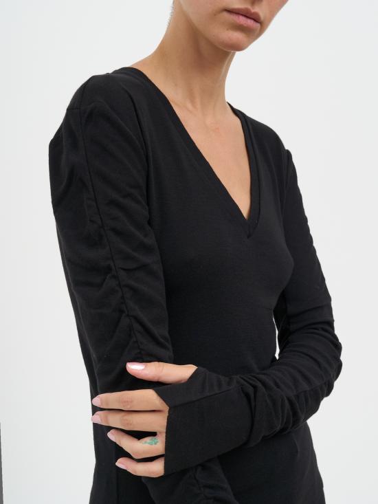 25FW 톰크롬 긴팔 티셔츠 MWTS581BLACK Black - THOM KROM