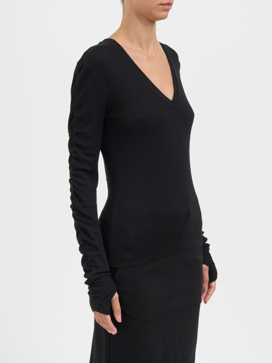 25FW 톰크롬 긴팔 티셔츠 MWTS581BLACK Black - THOM KROM