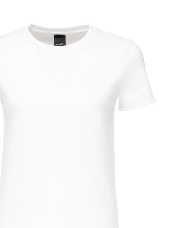 25FW 핑코 반팔 티셔츠 100355 A2RDZ04 White - PINKO