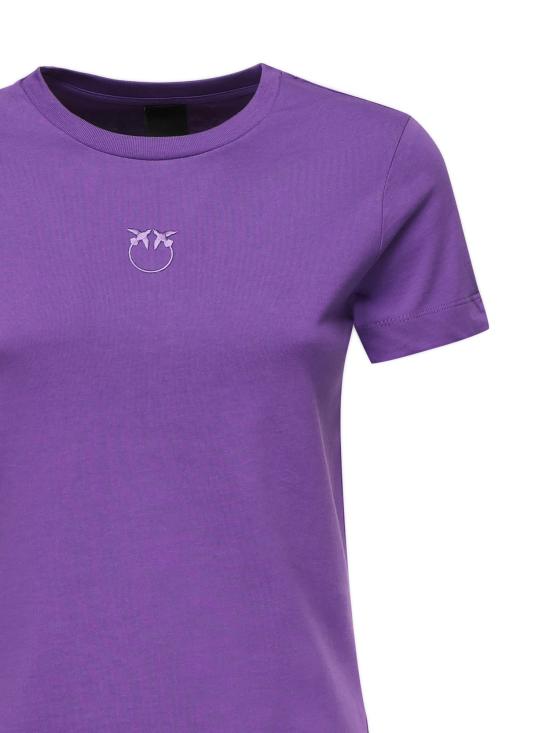 25FW 핑코 반팔 티셔츠 100355 A2RDW79 PURPLE - PINKO