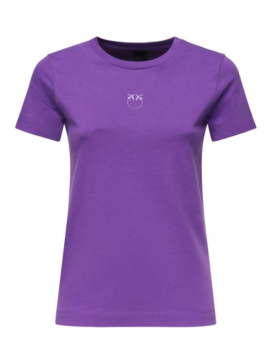 25FW 핑코 반팔 티셔츠 100355 A2RDW79 PURPLE