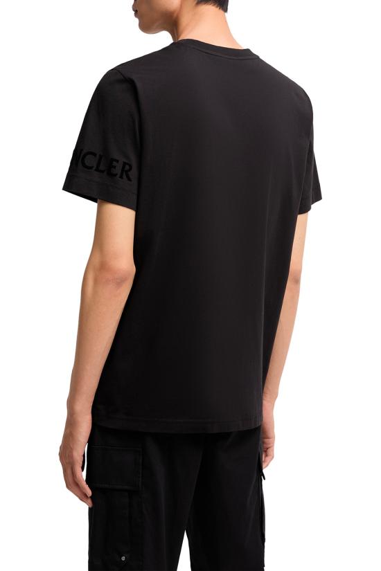 25FW 몽클레어 반팔 티셔츠 K20918C0003989AYW 999 Black - MONCLER