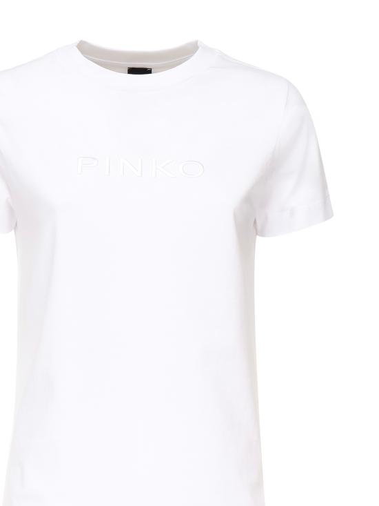 25FW 핑코 반팔 티셔츠 101752 A2RDZ04 White - PINKO