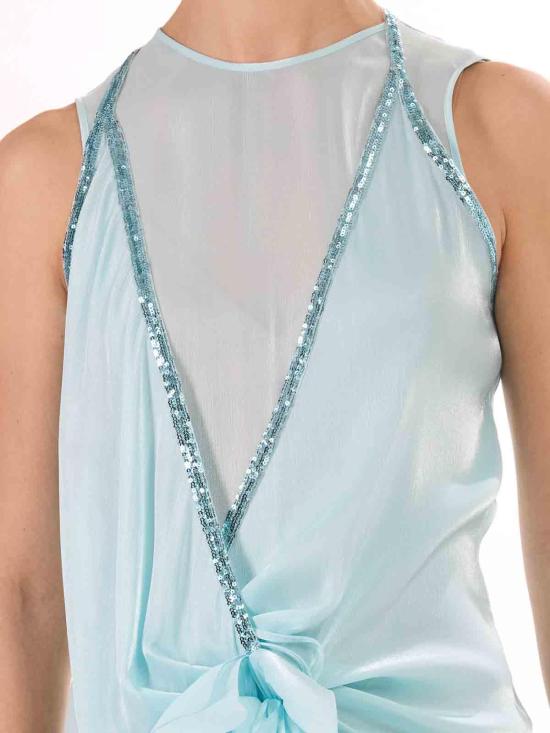 25SS 제니 롱 원피스 78AJO492N0380299 Light Blue - GENNY