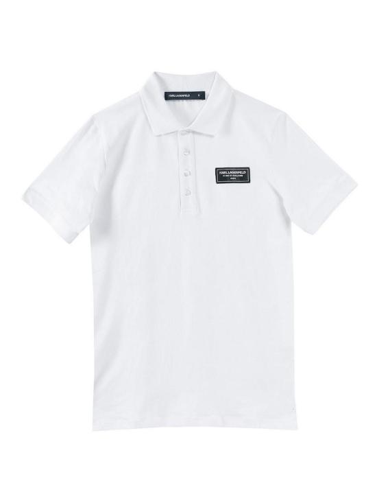 25SS 칼라거펠트 반팔 티셔츠 KM74501955222110 White