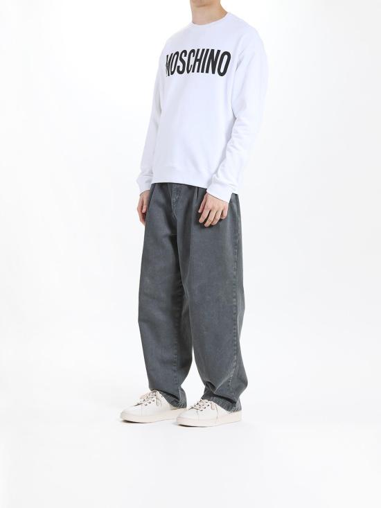  모스키노 긴팔 티셔츠 170152281001 White - MOSCHINO