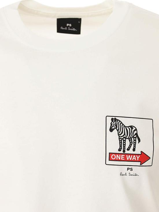  PS 바이 폴스미스 반팔 티셔츠 M2R011RMP443901 White - PS BY PAUL SMITH