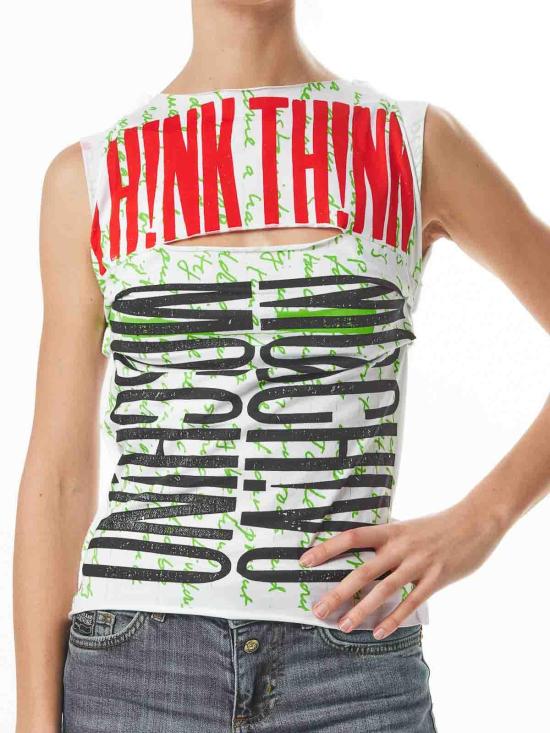  모스키노 민소매 티셔츠 251D121204411393 Multicolour - MOSCHINO