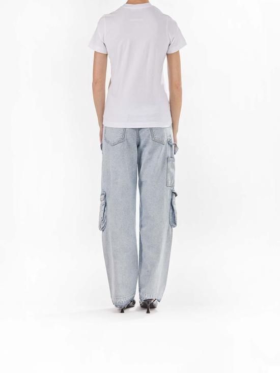  모스키노 반팔 티셔츠 251D070904411001 White - MOSCHINO