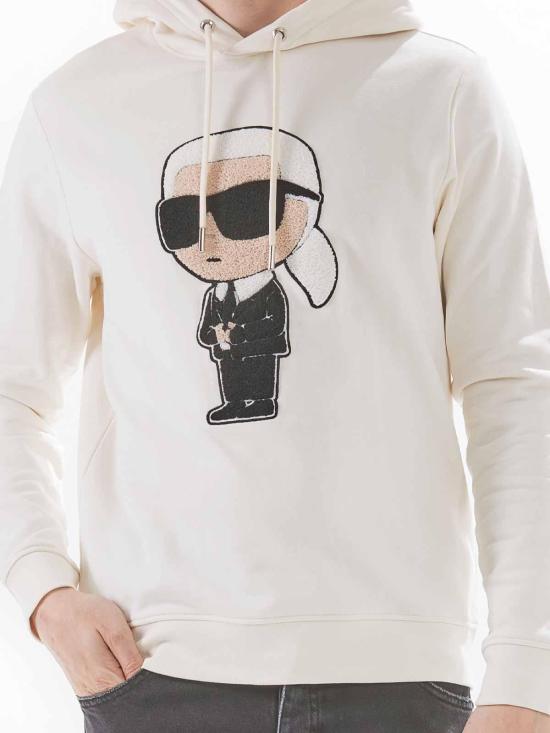  칼라거펠트 후드 티셔츠 70507554495060 Beige - KARL LAGERFELD