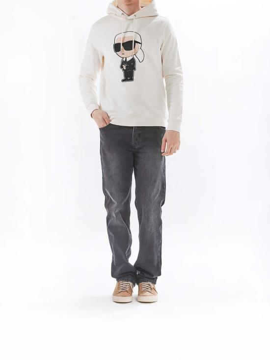  칼라거펠트 후드 티셔츠 70507554495060 Beige - KARL LAGERFELD